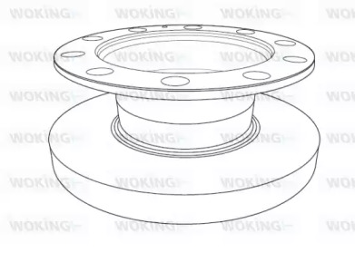 Тормозной диск WOKING NSA1192.10