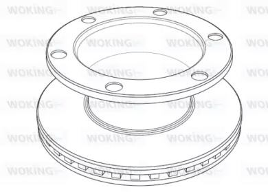 Тормозной диск WOKING NSA1194.20