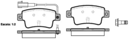 Комплект тормозных колодок WOKING P10983.02