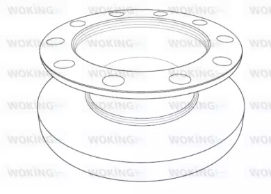 Тормозной диск WOKING NSA1198.10