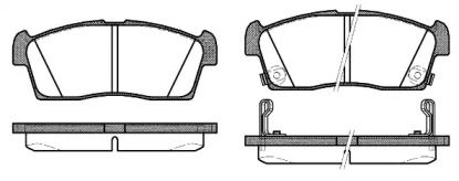 Комплект тормозных колодок WOKING P10993.02