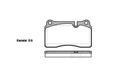 Комплект тормозных колодок WOKING P13003.10