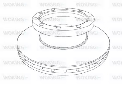 Тормозной диск WOKING NSA1201.20