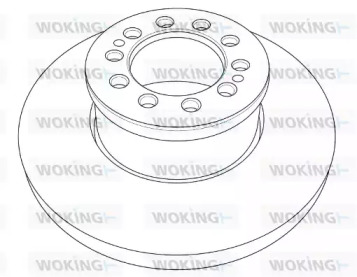 Тормозной диск WOKING NSA1203.10