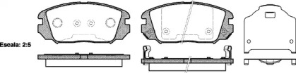 Комплект тормозных колодок WOKING P13043.02