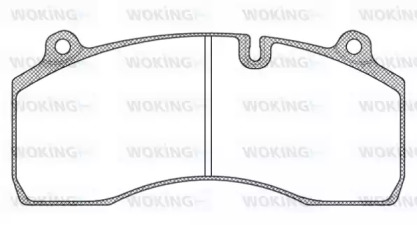 Комплект тормозных колодок WOKING JSA 12063.10