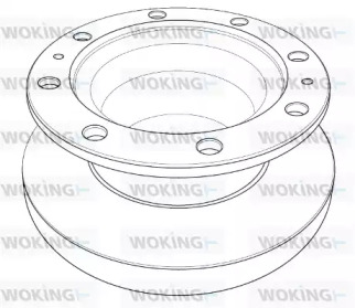 Тормозной диск WOKING NSA1206.10