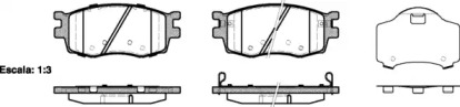 Комплект тормозных колодок WOKING P13083.02