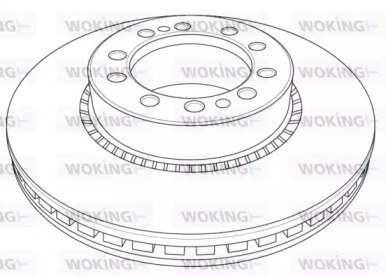 Тормозной диск WOKING NSA1208.20