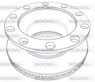 Тормозной диск WOKING NSA1209.20