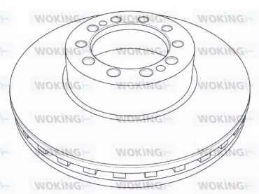 Тормозной диск WOKING NSA1210.20