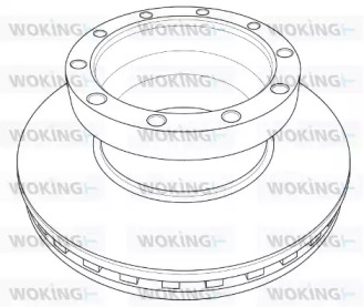 Тормозной диск WOKING NSA1211.20