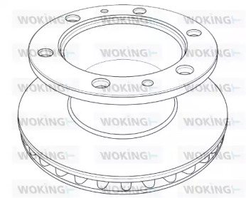 Тормозной диск WOKING NSA1212.20