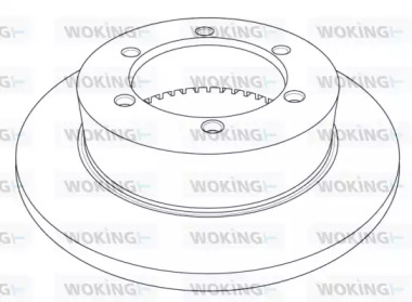 Тормозной диск WOKING NSA1214.10