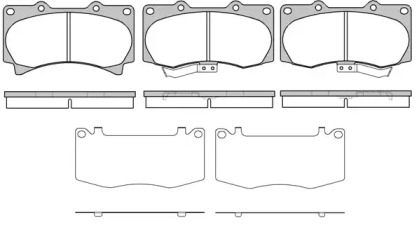 Комплект тормозных колодок WOKING P13203.02