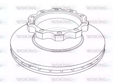 Тормозной диск WOKING NSA1221.20