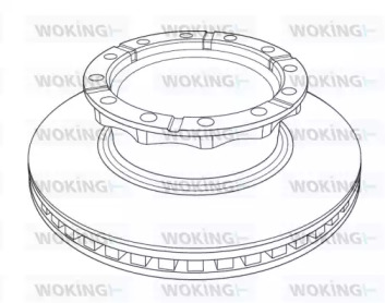 Тормозной диск WOKING NSA1222.20