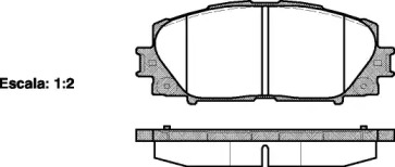 Комплект тормозных колодок WOKING P13243.00