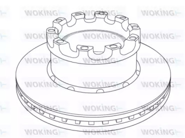 Тормозной диск WOKING NSA1226.20