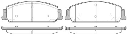 Комплект тормозных колодок WOKING P13293.00