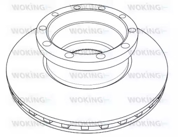 Тормозной диск WOKING NSA1231.20