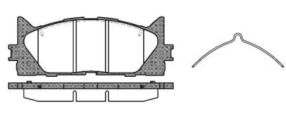 Комплект тормозных колодок WOKING P13333.00