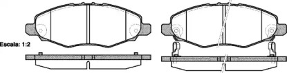 Комплект тормозных колодок WOKING P13353.02