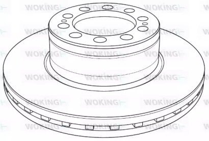 Тормозной диск WOKING NSA1235.20