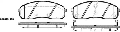 Комплект тормозных колодок WOKING P13443.02