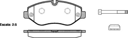 Комплект тормозных колодок WOKING P13453.00