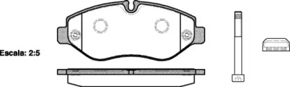 Комплект тормозных колодок WOKING P13453.10