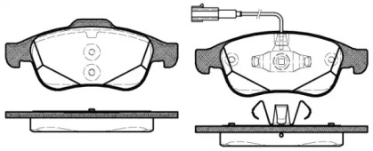 Комплект тормозных колодок WOKING P13483.02