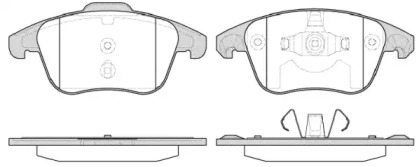 Комплект тормозных колодок WOKING P13493.30