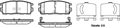 Комплект тормозных колодок WOKING P13603.12