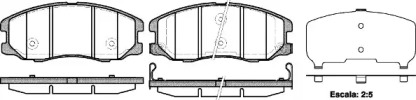 Комплект тормозных колодок WOKING P13613.12