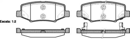 Комплект тормозных колодок WOKING P13643.02