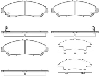 Комплект тормозных колодок WOKING P13693.02