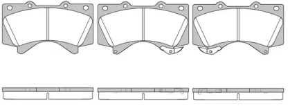 Комплект тормозных колодок WOKING P13713.02