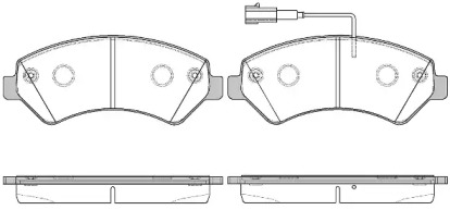 Комплект тормозных колодок WOKING P13753.22