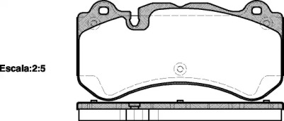 Комплект тормозных колодок WOKING P13793.00