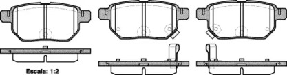 Комплект тормозных колодок WOKING P13863.02