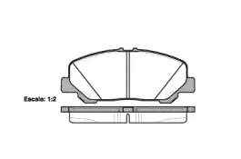 Комплект тормозных колодок WOKING P13873.00