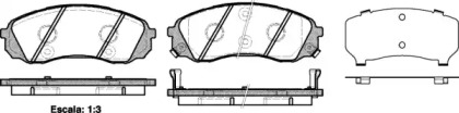 Комплект тормозных колодок WOKING P13913.02