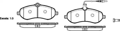 Комплект тормозных колодок WOKING P13923.01