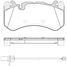 Комплект тормозных колодок WOKING P12003.30