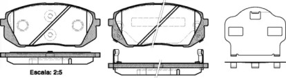 Комплект тормозных колодок WOKING P12023.02