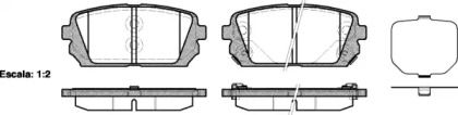 Комплект тормозных колодок WOKING P12033.02