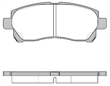 Комплект тормозных колодок WOKING P12083.00