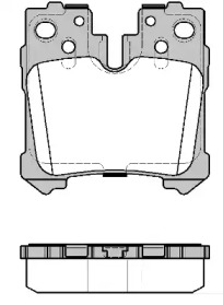 Комплект тормозных колодок WOKING P12213.20