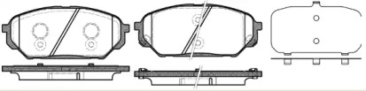 Комплект тормозных колодок WOKING P12223.12